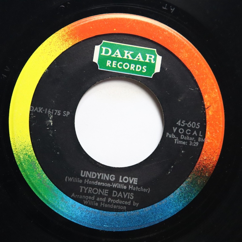 TYRONE DAVIS - UNDYING LOVE /‎ IS IT SOMETHING YOU'VE GOT - SOUL 45